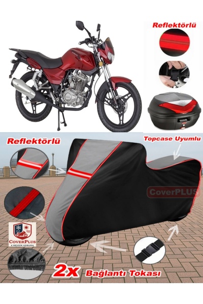 CoverPlus Mondial 125 MH Drift Tarpaulin Topcase متوافق مع القماش المشمع للدر...