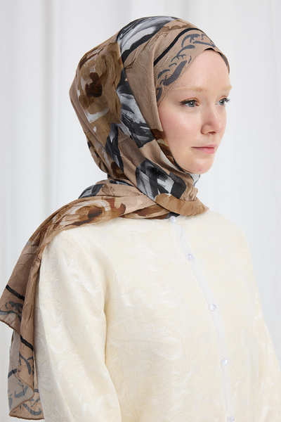 cs camellia scarf Σάλι Rossa Kraş - Μπεζ
