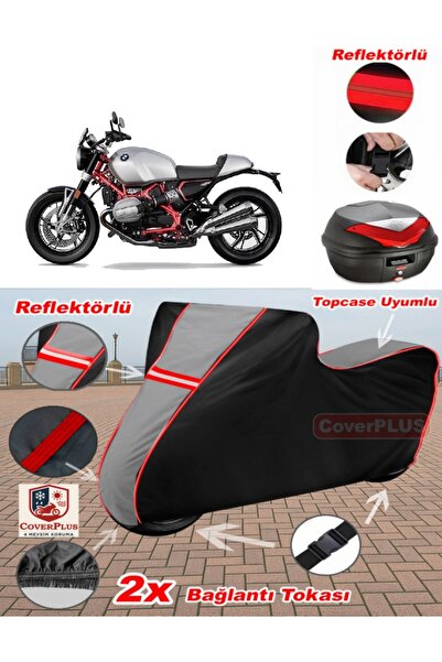 CoverPlus Bmw New R 12 nineT Tarpaulin Topcase متوافق مع القماش المشمع للدراج...