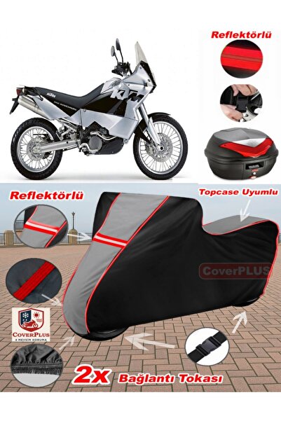 CoverPlus KTM 950 Adventure Tarpaulin Topcase متوافق مع القماش المشمع للدراجا...