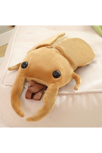 Choice about 45cm beetle bbx 45cm Funny Creative Cartoon Insect Cicada Beetle Plush Doll Backpack Brown Gre