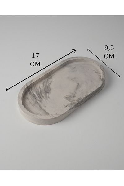 Kaju Creative Decorative Concrete Plate - Jewelry Plate - Keychain - 9,5X17 / 11,5X20