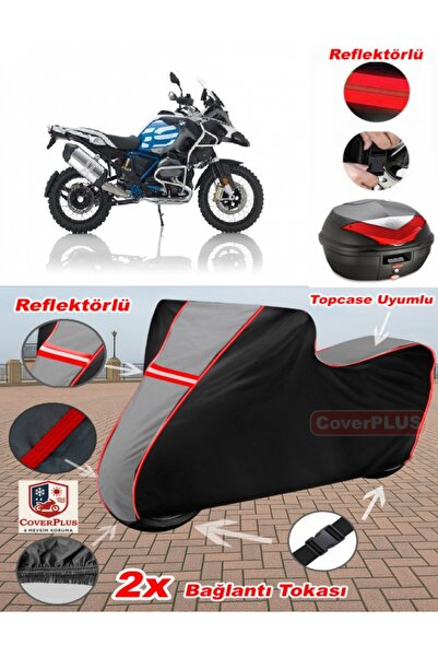 CoverPlus Bmw R 1200 GS Adventure Tarpaulin Topcase متوافق مع القماش المشمع ل...