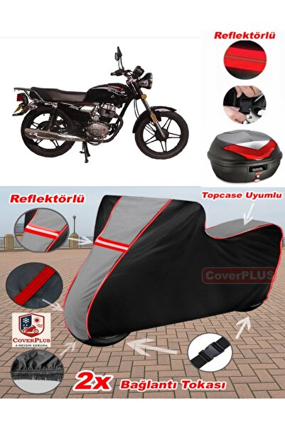 CoverPlus Steel Motor CK100-3 Sport Tarpaulin Topcase متوافق مع القماش المشمع...