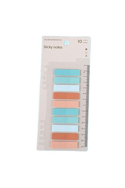 Ceylan Kırtasiye 10 Color Ruled Transparent Pet Index - Index Sticker - Post-It - Sticky Note (1 Piece)