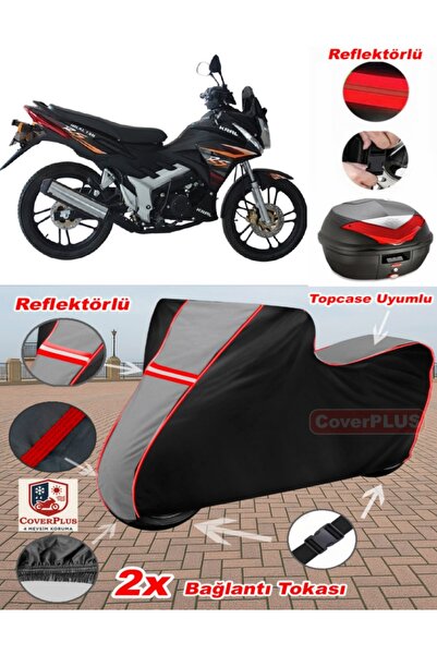 CoverPlus Kral Motor KR-130-16 القماش المشمع Topcase متوافق مع القماش المشمع ...