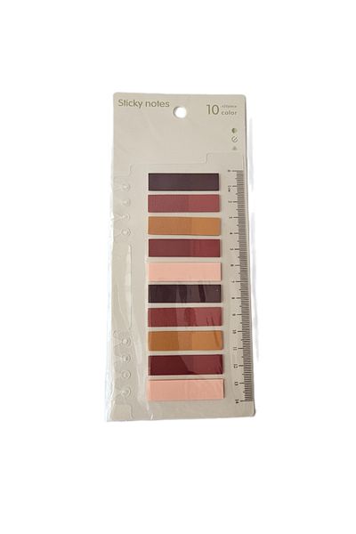 Ceylan Kırtasiye 10 Color Ruled Transparent Pet Index - Index Sticker - Post-It - Sticky Note (1 Piece)