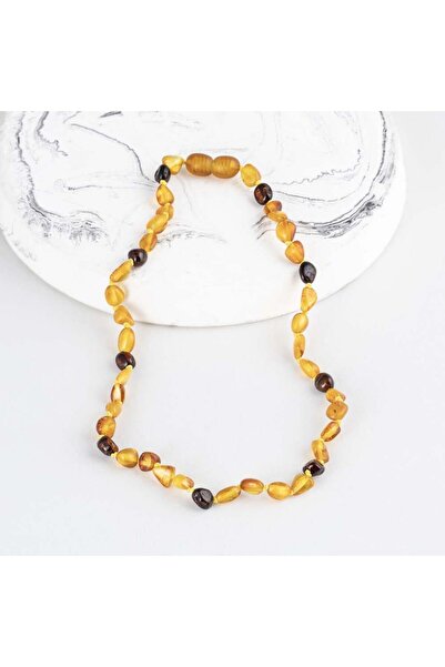 Gümüş Pazarım Colorful Original Children's Amber Necklace
