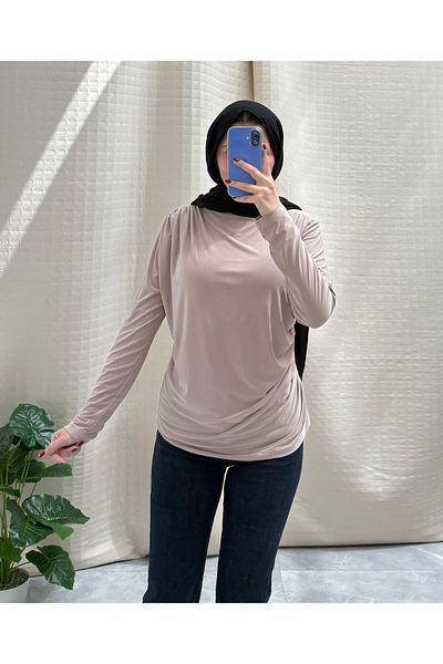 NİSUM MODA Sandy Bluz with Shoulder and Waist Tie Detail