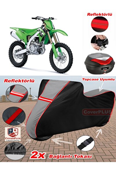 CoverPlus Kawasaki KX 250F القماش المشمع Topcase متوافق مع القماش المشمع للدر...