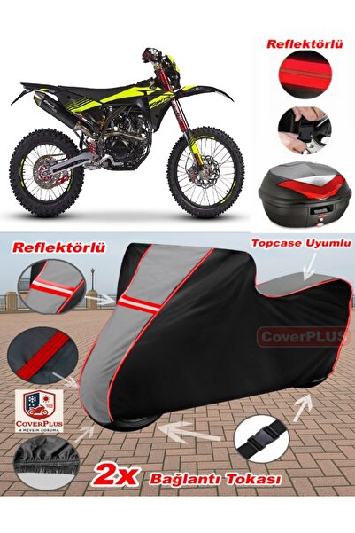 CoverPlus Xef 250 Enduro Trail 4t Tarpaulin Topcase Compatible Motorcycle Tar...