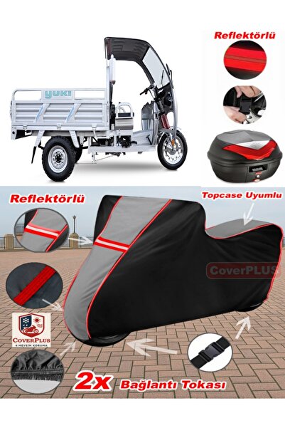CoverPlus Yuki YK- 250 ZH Ayder Tarpaulin Topcase متوافق مع القماش المشمع للد...