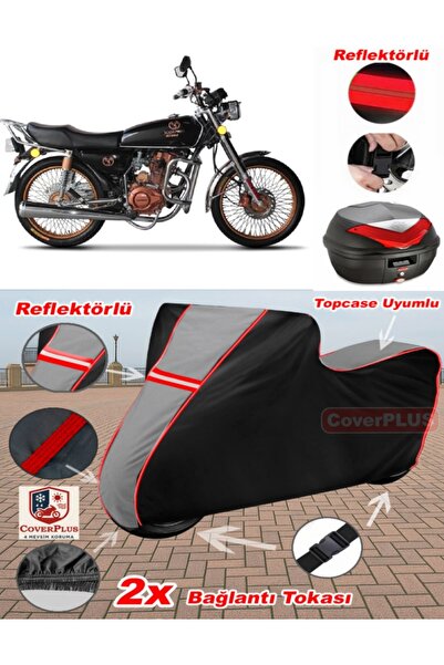 CoverPlus Motoran Scorpion 170 قماش القنب Topcase متوافق مع قماش القنب للدراج...