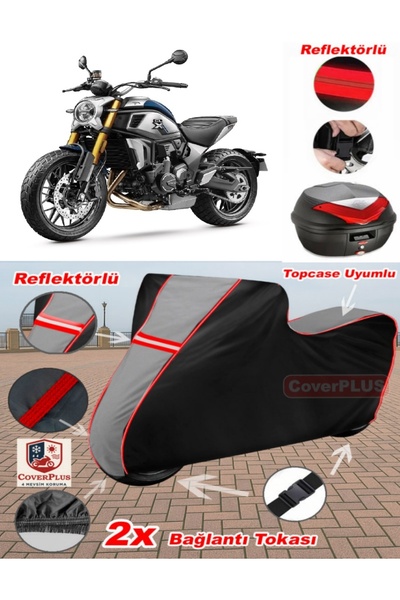 CoverPlus Cf Moto 700Cl-X Heritage Tarpaulin Topcase Compatible Motorcycle Ta...