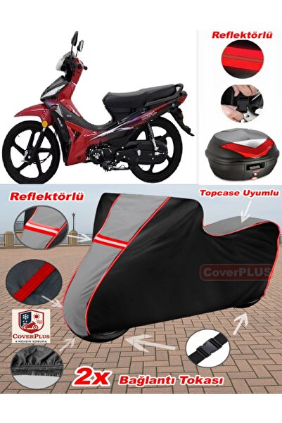 CoverPlus Kral Motor KR-50 Capella Tarpaulin Topcase متوافق مع القماش المشمع ...