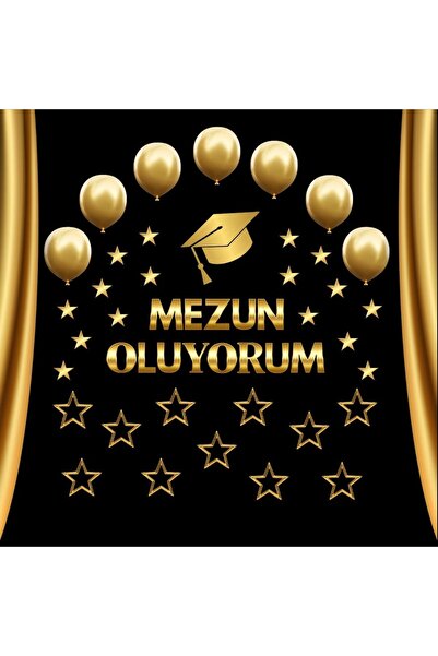 Ti Play MEZUN OLUYORUM YAZILI PANO SÜSÜ