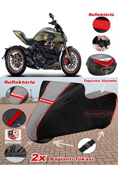 CoverPlus Ducati Diavel V4 Tarpaulin Topcase Compatible Motorcycle Tarpaulin ...