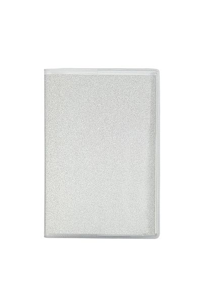 Gülay AVM Silvery Gray Pvc Cover Notepad Lined Small Size Quality Leafy Notebook Gly-211