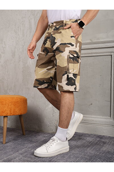 FRANKNESS JNS Erkek Kargo Şort Kamuflaj