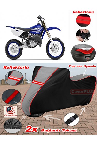 CoverPlus Yamaha YZ 85 Tarpaulin Topcase متوافق مع القماش المشمع للدراجات الن...