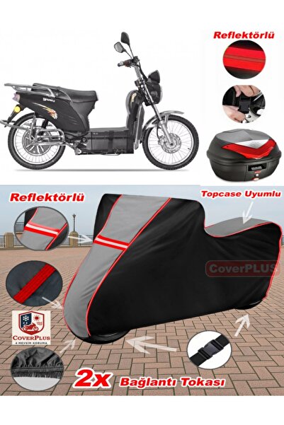 CoverPlus Yuki YK-22 Wind Tarp Topcase متوافق مع القماش المشمع للدراجات النار...
