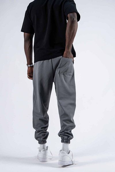 SUPERBLUE Men's Pleated Çeyerk Shalwar Elastic Leg Pocket Sweatpants Trousers