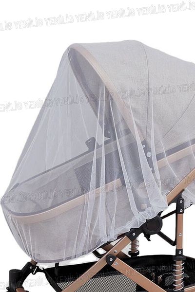 Yenilig Microporous Mosquito Net Mosquito Protector for Baby Stroller 100X80X80 cm Easy to Attach and Remove Cover