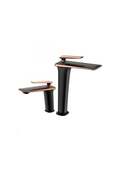 Smack Baterie lavoar Neo Choice design modern din alama medie negru SMK003