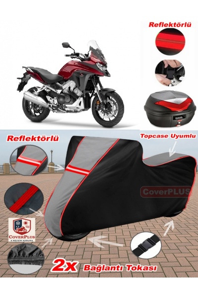 CoverPlus Motorcycle Tarpaulin Compatible with Honda Vfr 800 X Crossrunner Ta...