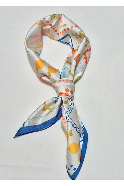 SOFT AKSESUAR Satin Patterned Scarf