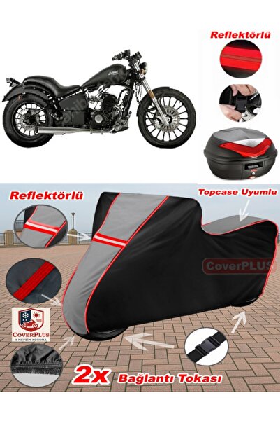 CoverPlus Regal Raptor Dd 125E Tarpaulin Topcase Compatible Motorcycle Tarpau...