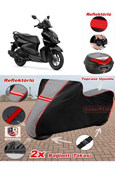 CoverPlus Yamaha XMAX 300 Tech MAX Tarpaulin Topcase متوافق مع القماش المشمع ...