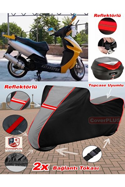 CoverPlus Asian as 150 t 5A Tarpaulin Topcase Compatible Motorcycle Tarpaulin...