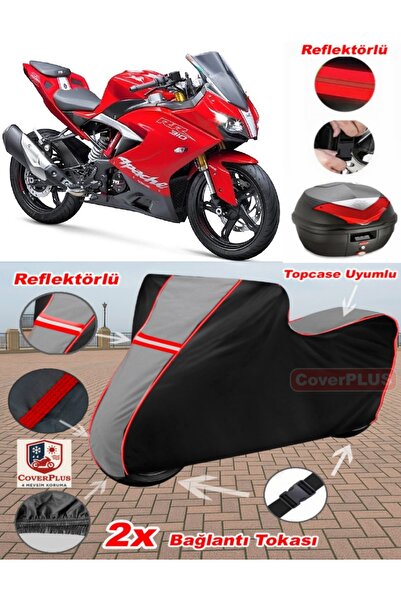 CoverPlus Tvs Apache Rr310 Tarpaulin Topcase Compatible Motorcycle Tarpaulin ...