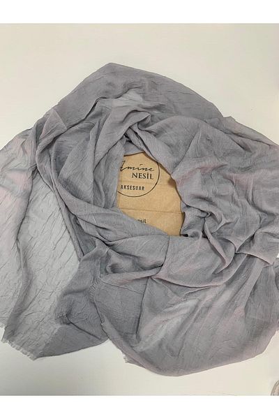 Modakaşmir Σάλι μπαμπού ανοιχτό γκρι