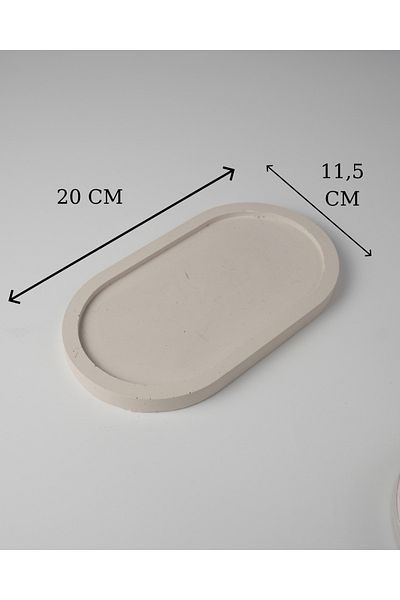Kaju Creative Decorative Concrete Plate - Jewelry Plate - Keychain - 9,5X17 / 11,5X20