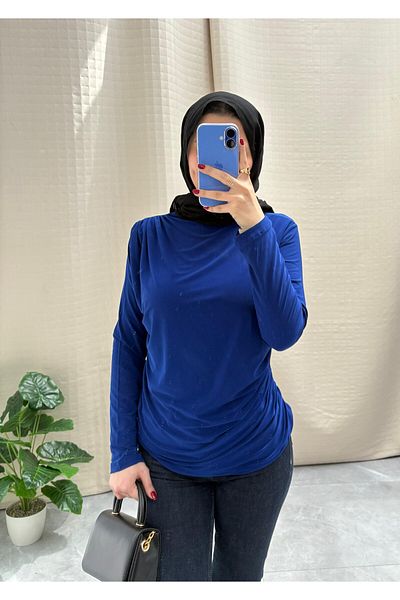 NİSUM MODA Sandy Bluz with Shoulder and Waist Tie Detail