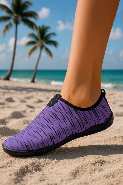BLACK DEER Hayal Lilac Beach and Sea Shoes - Παπούτσια για την πισίνα για θαλάσσια σπορ