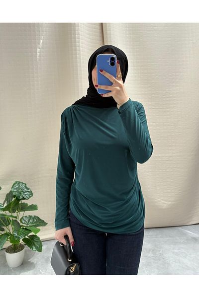 NİSUM MODA Sandy Bluz with Shoulder and Waist Tie Detail