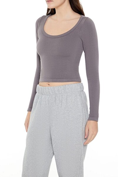 Forever 21 Dikişsiz Uzun Kollu Tişört