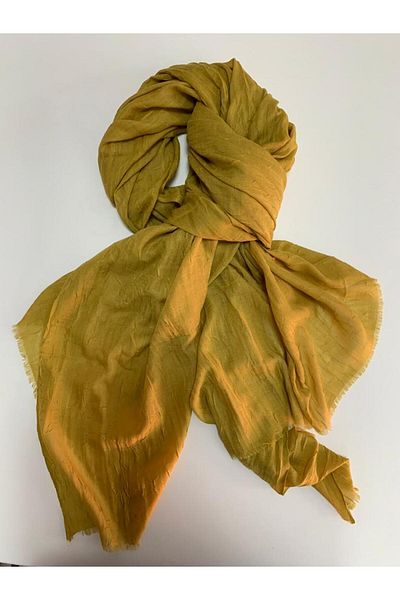 Modakaşmir Aminenesil Bamboo Shawl Oxide Yellow
