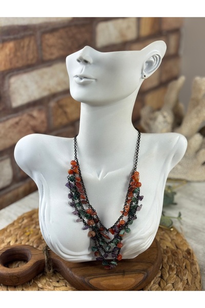 SEDEF TAKI Doğal taş kolye