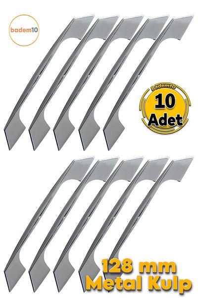 Badem10 Sabie 128 Mm Culoare Crom Mobilier Bucătărie Dulap Sertar Dulap Capac Mâner Mâner Metal Mânere 128 Mm