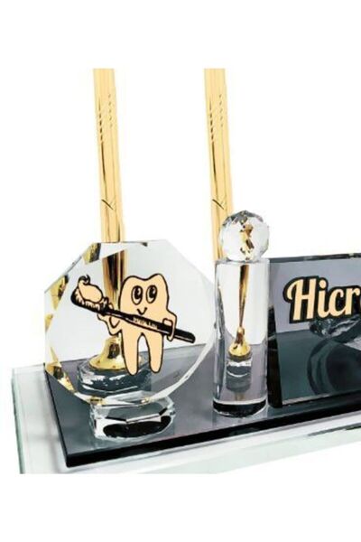 Sentez Masa Üstü İsimlik Diş Hekimi Masa Isimliği Diş Masa Üstü Isimlik