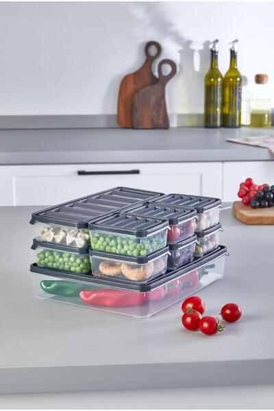 MİA HOME 9 Piece Picnic Breakfast Fresh Food Storage Container - Breakfast