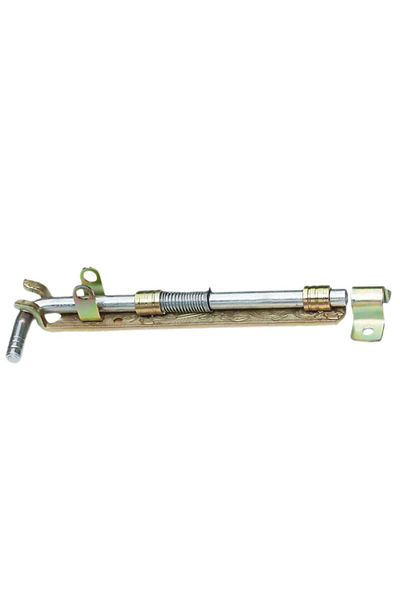 flores Weldable latch with pattern and spring, for gate, 30 cm