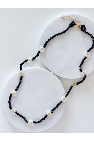CHARMLUCKY Beads Daisy Necklace