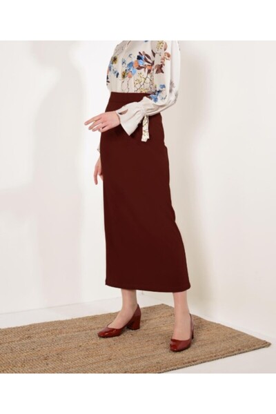 KÖMÜRCÜ Sukuba Long Pencil Skirt Black
