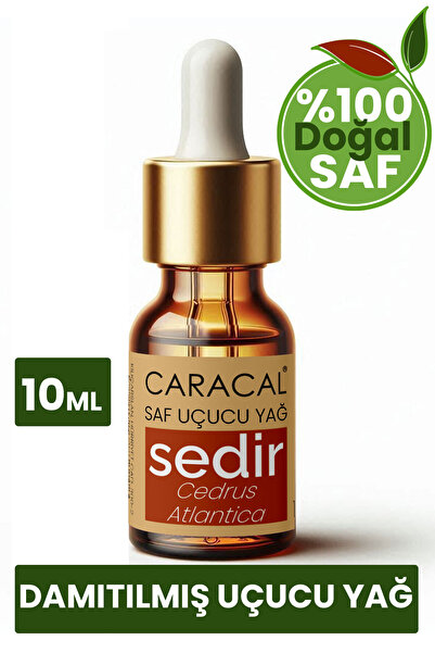 caracal 10ml Saf Sedir Ağacı Yağı Doğal %100 Saf Uçucu Yağ Cedrus Atlantica
