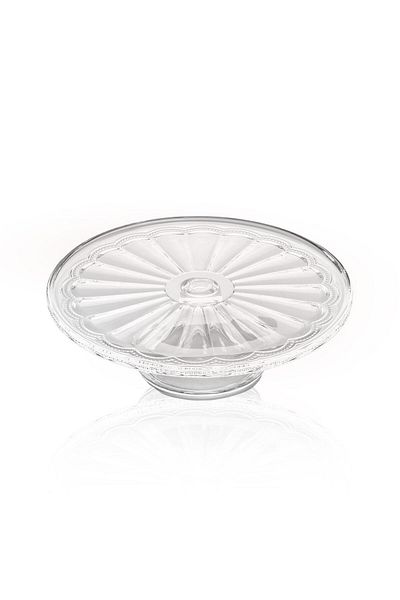 GUNES ZUCCACIYE The Mia Footed Cake Cake Glass Presentation Plate 30X30X9 cm
